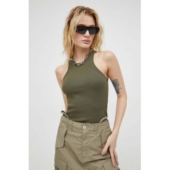 G-Star Raw top din bumbac x Sofi Tukker culoarea verde