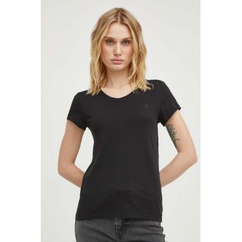 G-Star Raw tricou din bumbac femei, culoarea negru