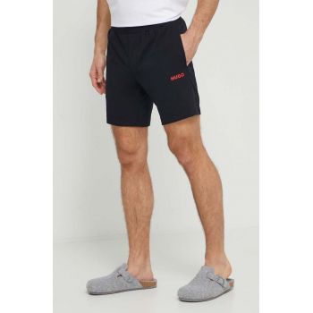 HUGO pantaloni scurți de lounge culoarea negru