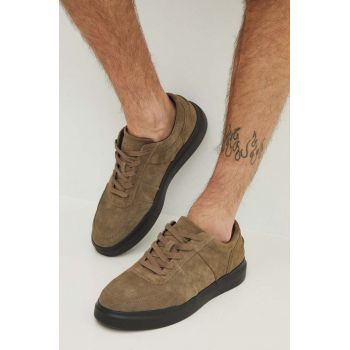 Medicine sneakers din piele intoarsă barbati, culoarea gri