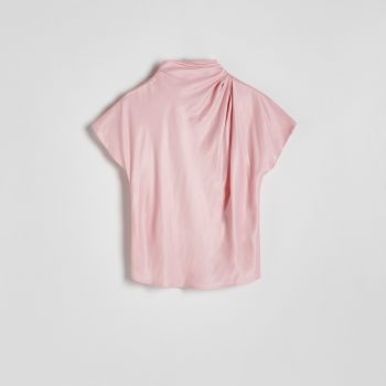 Reserved - Bluză din viscoză - Roz