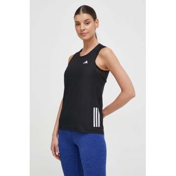 adidas Performance top pentru alergat Own the Run culoarea negru IN8317