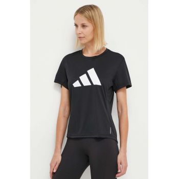 adidas Performance tricou de alergare Run It culoarea negru IL7227