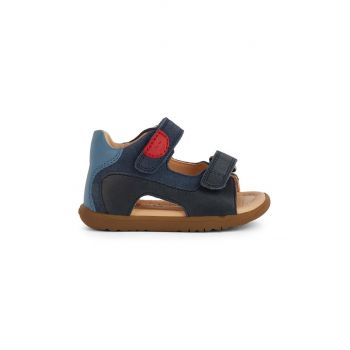 Geox sandale din piele pentru copii SANDAL MACCHIA culoarea albastru marin ieftine