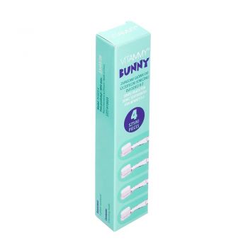 Set 4 rezerve periuta de dinti Vitammy Bunny fibre nano alb la reducere