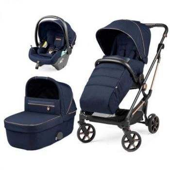 Carucior 3 in 1 Peg Perego Vivace, Lounge, Pagoda, 0 - 22 kg, Blue Shine de firma original