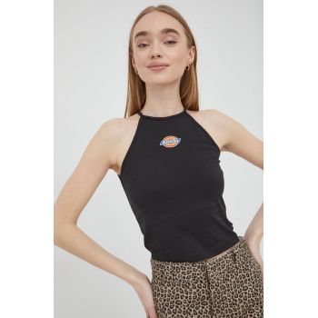 Dickies top femei, culoarea negru ieftin