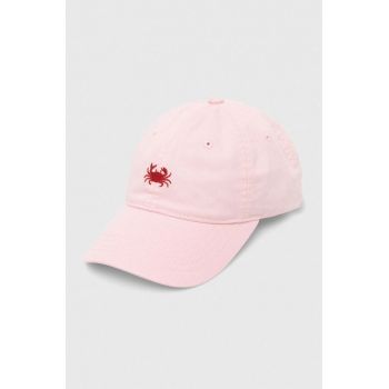 Levi's șapcă de baseball din bumbac culoarea roz, cu imprimeu ieftina