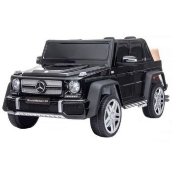 Masinuta electrica Chipolino SUV Mercedes Maybach G650 black cu scaun din piele si roti EVA de firma originala