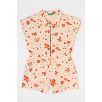 Salopeta scurta cu imprimeu floral
