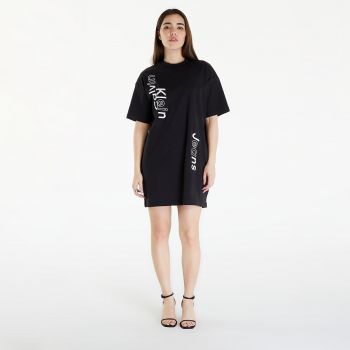 Calvin Klein Jeans Multi Placement Logo Dress Black ieftina