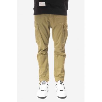 Alpha Industries pantaloni Squad Pants bărbați, culoarea verde, cu fit cargo 188202.11-green