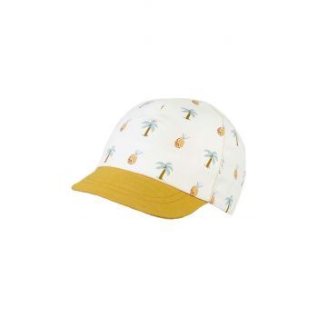 Jamiks șapcă din bumbac pentru copii NAPIER culoarea galben, modelator