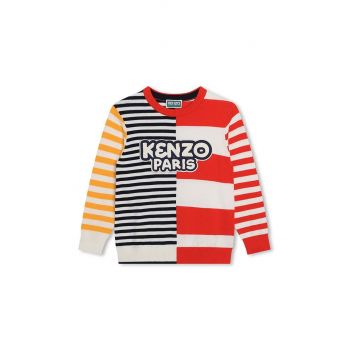 Kenzo Kids pulover de bumbac pentru copii culoarea rosu, light