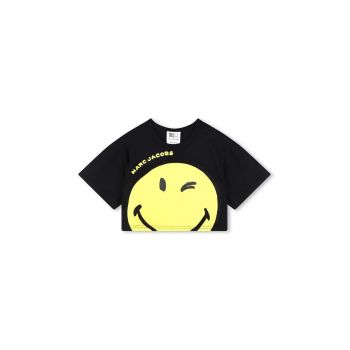 Marc Jacobs tricou de bumbac pentru copii x Smiley culoarea negru