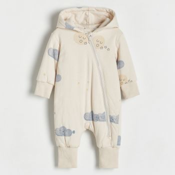 Reserved - Babies` rompers - Ivory