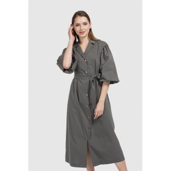 Rochie-trench midi supradimensionata