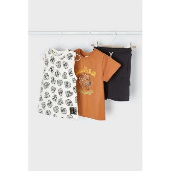 Set de pantaloni scurti si tricou din bumbac - 2 piese