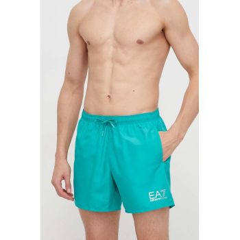 EA7 Emporio Armani pantaloni scurti de baie culoarea verde ieftin