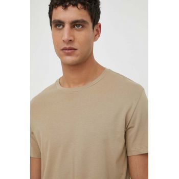 Levi's tricou din bumbac 2-pack barbati, culoarea gri, neted ieftin
