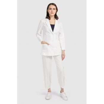 Pantaloni cargo crop cu croiala conica