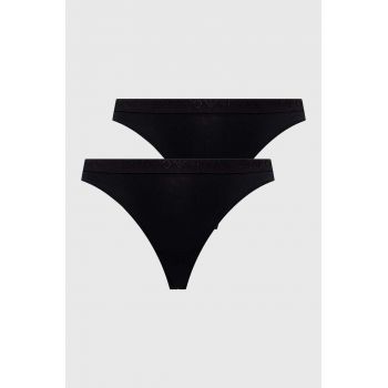 Emporio Armani Underwear chiloti brazilieni 2-pack culoarea negru