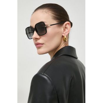 Gucci ochelari de soare femei, culoarea negru