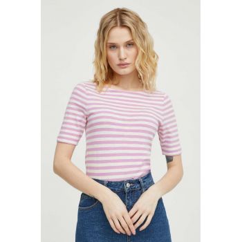 Marc O'Polo tricou din bumbac femei, culoarea roz