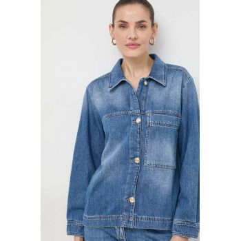 Marella cămașă jeans femei, cu guler clasic, regular 2413040000000