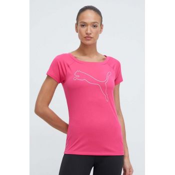 Puma tricou de antrenament Favorite culoarea roz 522420 ieftin