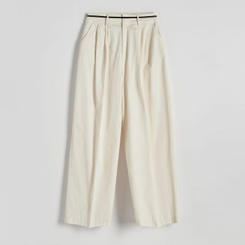 Reserved - Ladies` trousers - Ivory