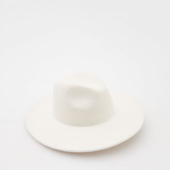Reserved - Pălărie din lână - Ivory