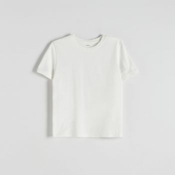Reserved - Tricou cu efect de prespălare - Ivory