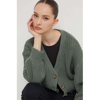 Roxy cardigan femei, culoarea verde ERJSW03591