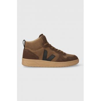 Veja sneakers V-15 Suede culoarea maro, VQ0303310B