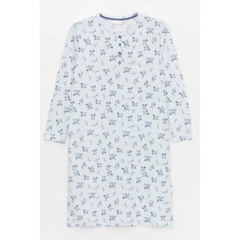 Camasa de noapte cu imprimeu floral