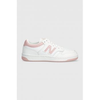 New Balance sneakers BB480LOP culoarea roz de firma originali