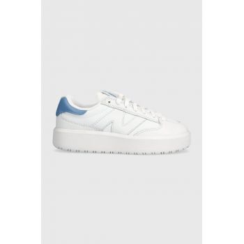 New Balance sneakers din piele CT302CLD culoarea alb