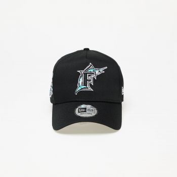 New Era Miami Marlins World Series Patch 9FORTY E-Frame Adjustable Cap Black/ Kelly Green