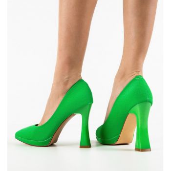 Pantofi dama Sisies Verzi ieftini