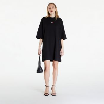 Tommy Jeans Badge Tee Dress Black la reducere