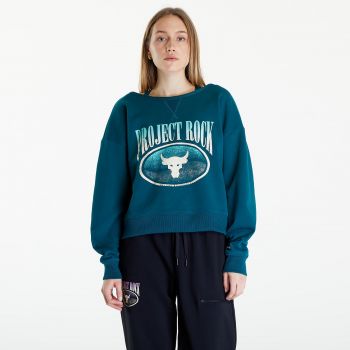 Under Armour Project Rock Terry Sweatshirt Turquoise la reducere