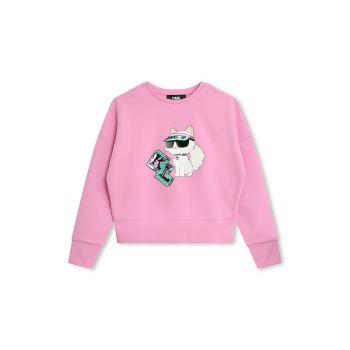 Bluza de trening cu aplicatii de paiete