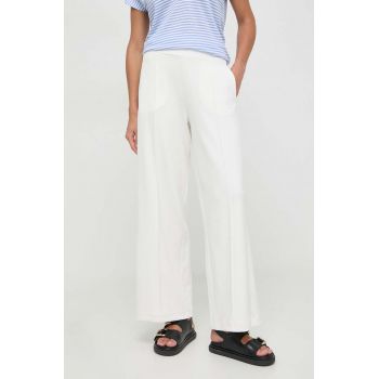 BOSS pantaloni de trening culoarea bej, uni 50513749 de firma original