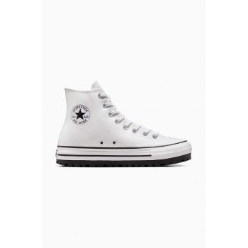 Converse tenisi Chuck Taylor All Star City Trek femei, culoarea alb, A06775C