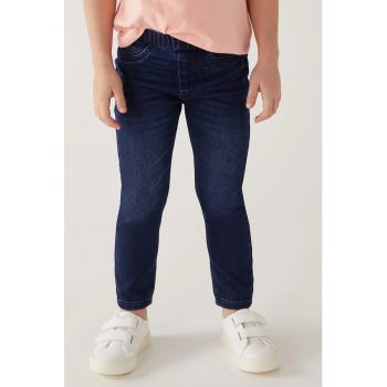 Jeggings cu aspect decolorat