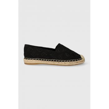 Karl Lagerfeld espadrile KAMINI NFT culoarea negru, KL80124A la reducere