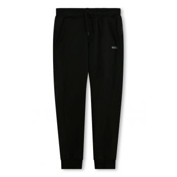 Pantaloni conici de trening cu snur in talie