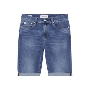 Pantaloni scurti din denim cu aspect decolorat