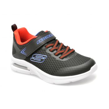Pantofi SKECHERS negri, MICROSPEC MAX, din material textil